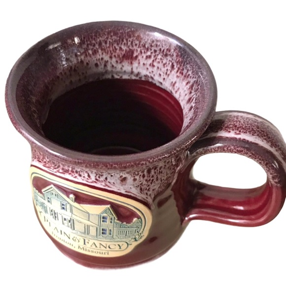 Deneen Pottery Hand Thrown Pottery Mug Coffee Cup Ironton Missouri Plain & Fancy - Picture 6 of 11